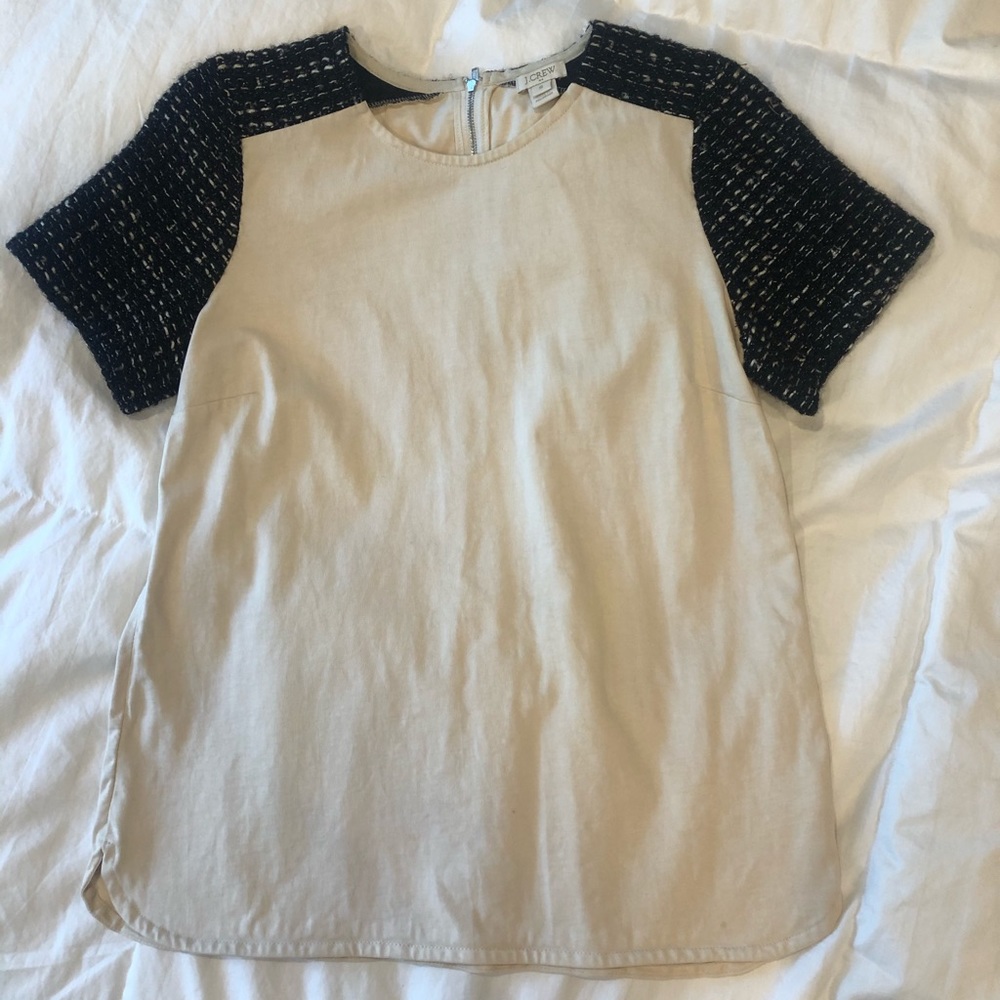 J. Crew Wool Tweed Short Sleeves Top
